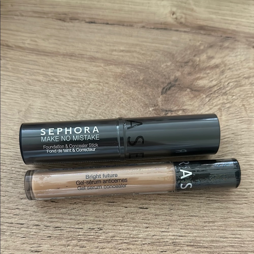 Bundle Of 2 Sephora Beauty Make No Mistake Foundation & Concealer Stick Bright